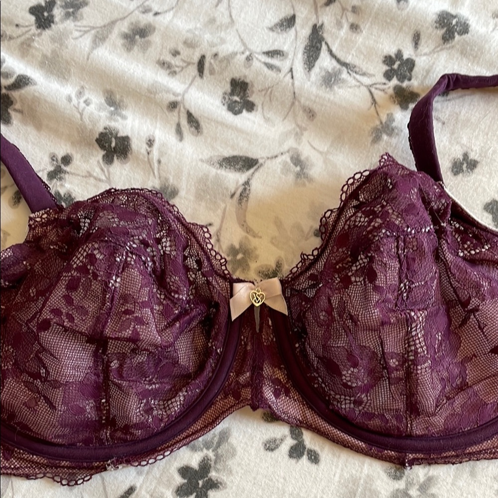 Body by Victoria Unlined Demi Bra with pink bow - Picture 6 of 8